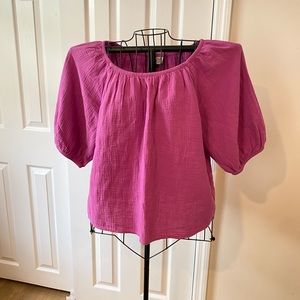 Universal thread puff sleeve NWT